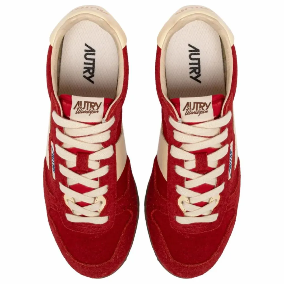 Basket Windspin Low Bicolore Suède et Cuir | Rouge