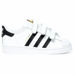 Baskets 3 Scratchs Superstar | Blanc