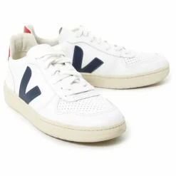 Baskets Cuir V-10 | Bleu marine