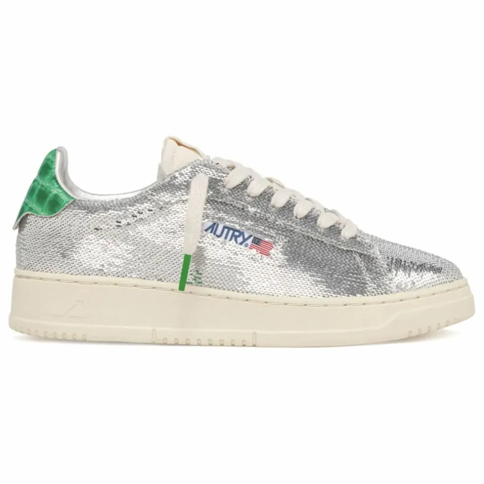 Baskets Dallas Low Paillettes | Argenté