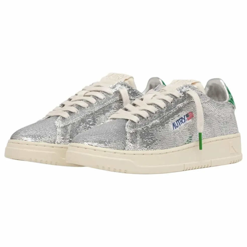 Baskets Dallas Low Paillettes | Argenté