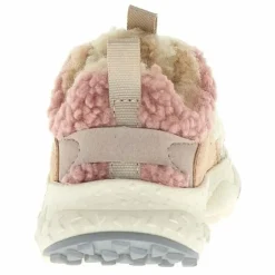 Baskets Doi Lacets Cuir Eco et Teddy | Ecru