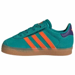 Baskets Gazelle Lacets Elastiqués | Vert