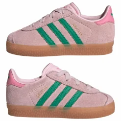 Baskets Gazelle Lacets Elastiqués | Rose pâle
