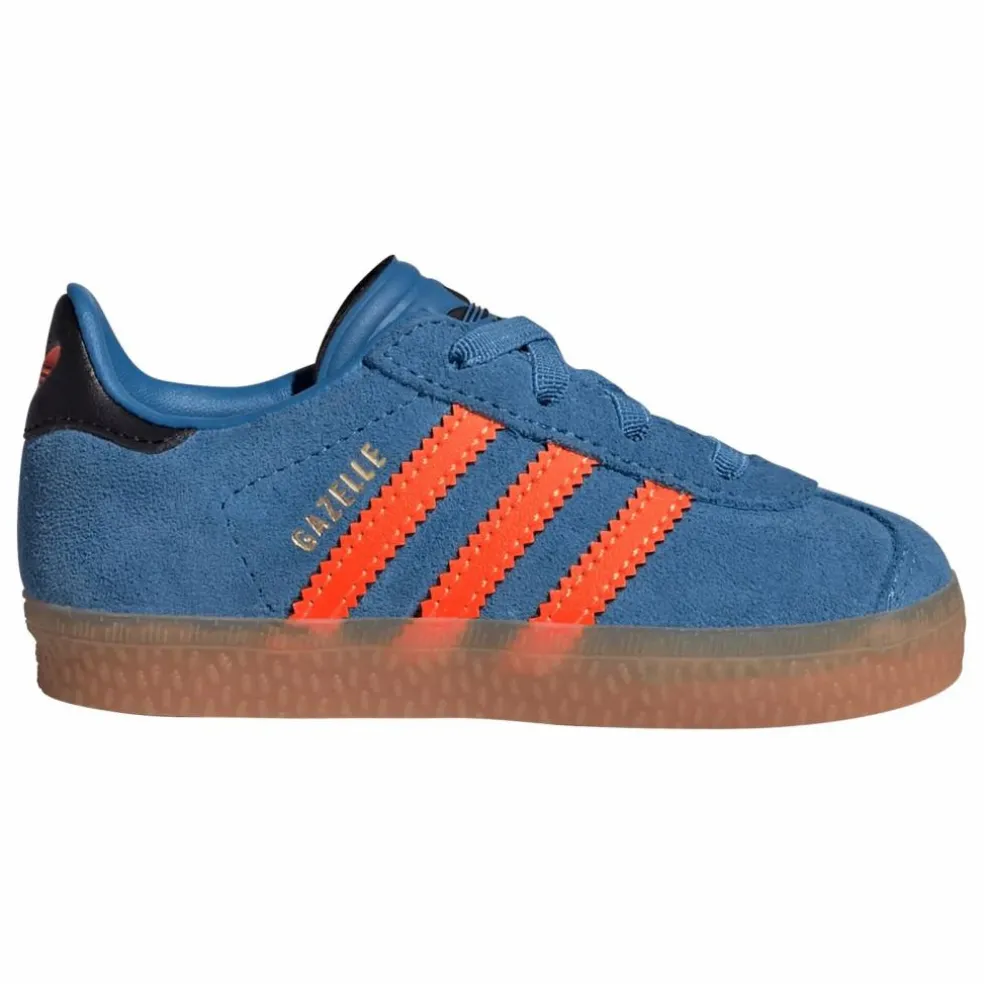 Baskets Gazelle Lacets Elastiqués | Bleu
