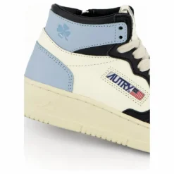 Baskets Kids Medalist Mid Cuir Bicolore | Bleu