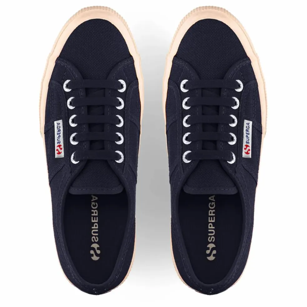 Baskets Lacets Coton | Bleu marine