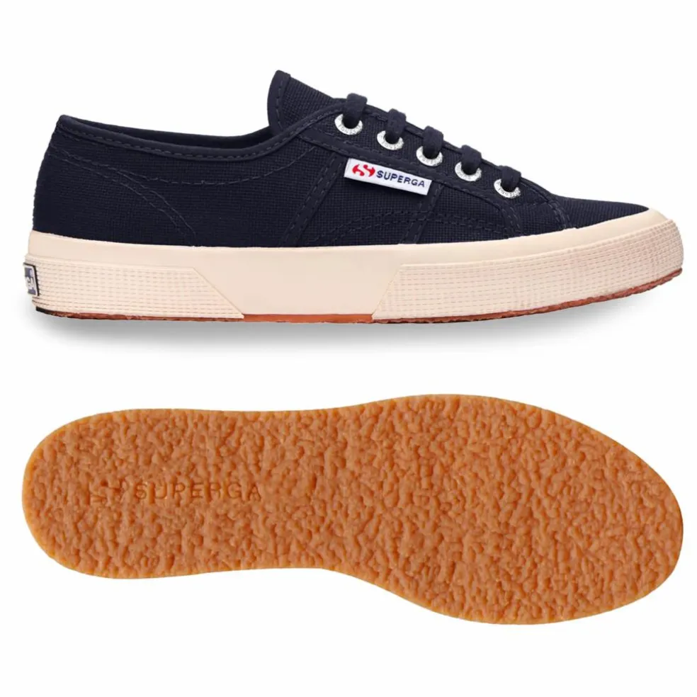 Baskets Lacets Coton | Bleu marine