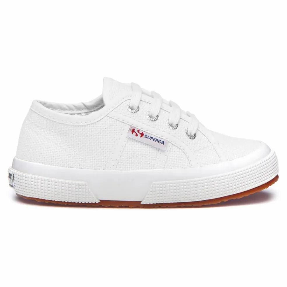 Baskets Lacets Coton Basse | Blanc