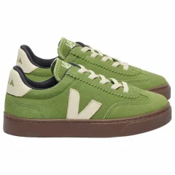 Baskets Lacets Elastiqués Volley Suede | Vert