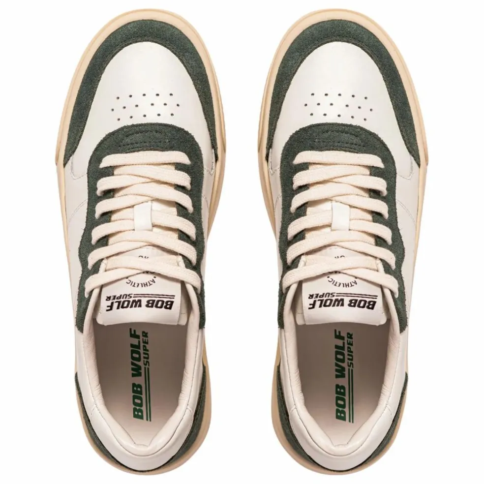 Baskets Legacy '76 Cuir et Suède | Vert foncé
