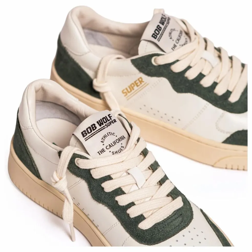 Baskets Legacy '76 Cuir et Suède | Vert foncé