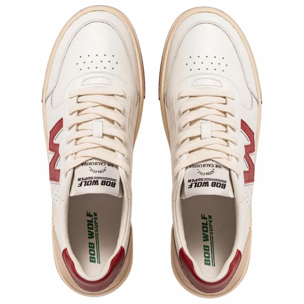 Baskets Legacy Cuir et Suède | Rouge