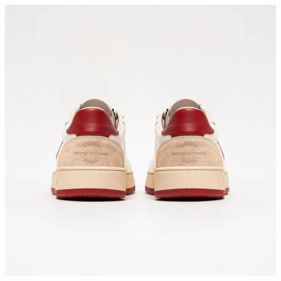 Baskets Legacy Cuir et Suède | Rouge