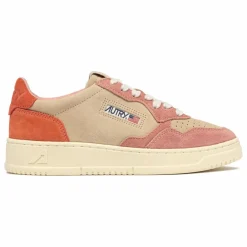Baskets Medalist Low Tricolore Suède | Orange