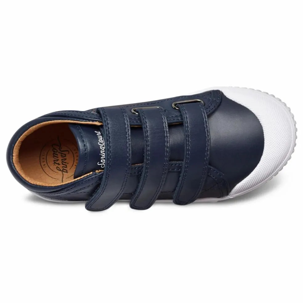 Baskets Montantes Scratchs B2 Nappa | Bleu marine