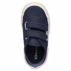 Baskets Scratchs Coton Basse | Bleu marine