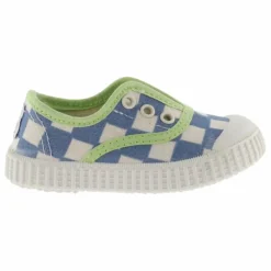Baskets Scratchs Quadrillées Lona | Bleu