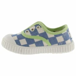 Baskets Scratchs Quadrillées Lona | Bleu
