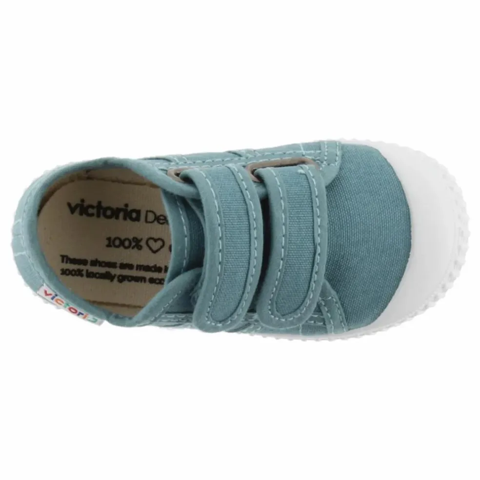 Baskets Scratchs Tiras Lona | Bleu