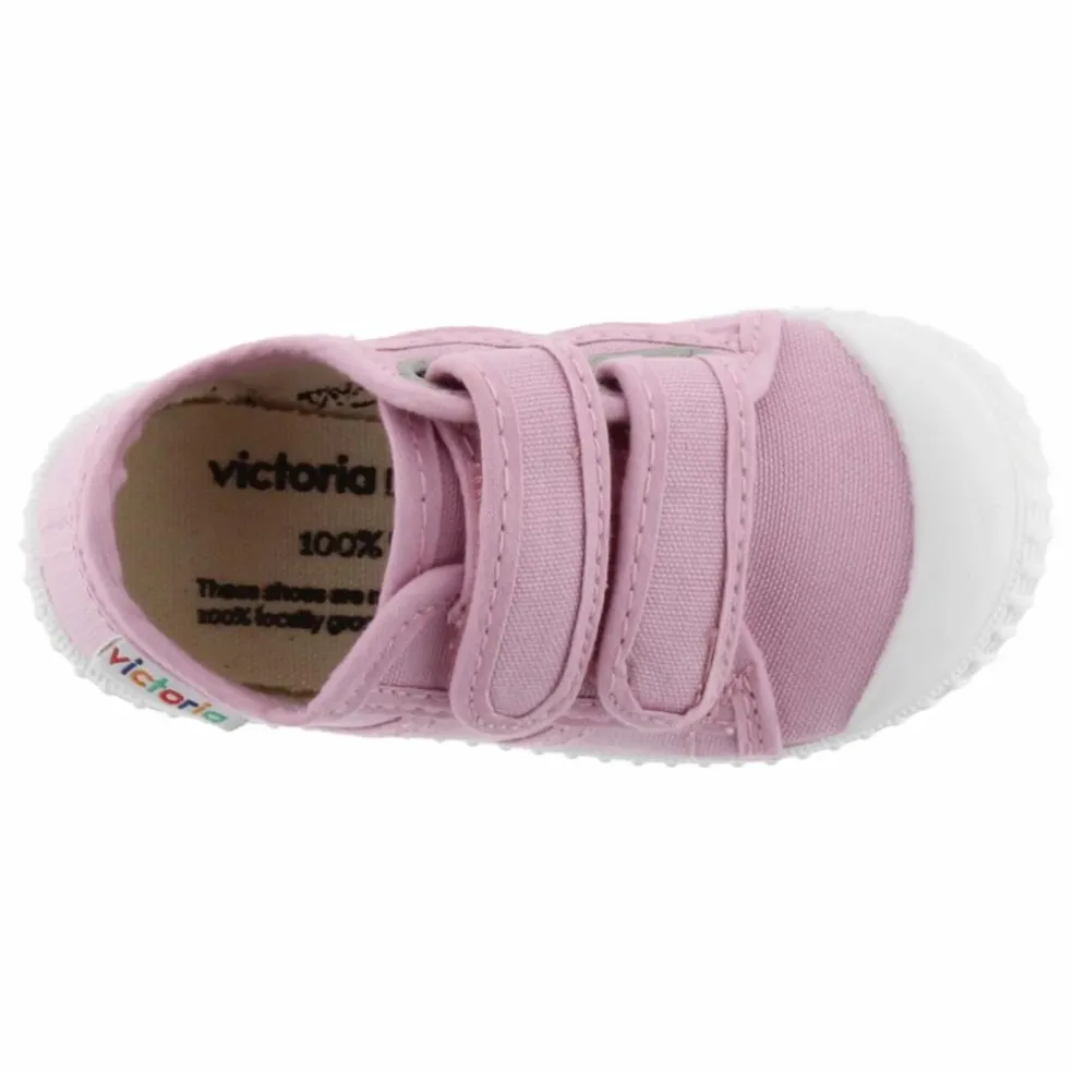 Baskets Scratchs Tiras Lona | Rose bonbon