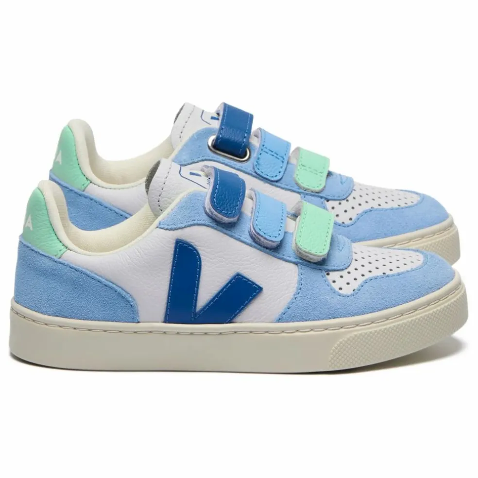 Baskets Scratchs V-10 | Bleu ciel