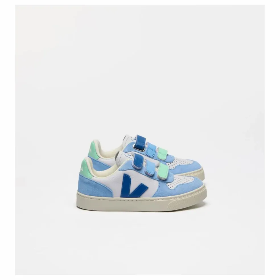 Baskets Scratchs V-10 | Bleu ciel