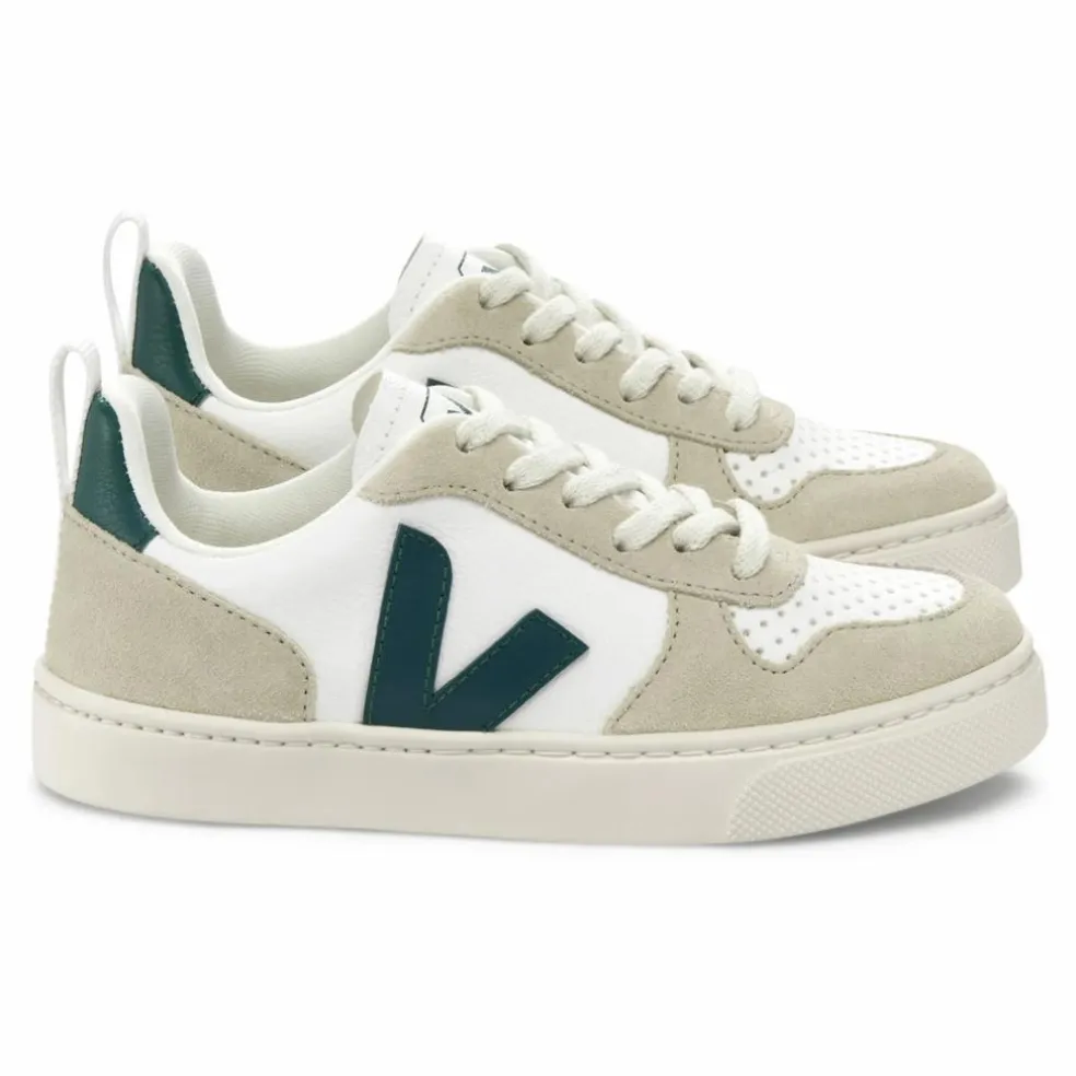 Baskets V-10 Lacets Cuir | Vert