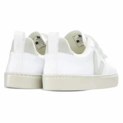 Baskets V-10 Scratchs Cuir | Blanc
