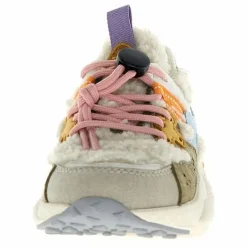 Baskets Yamano 3 Lacets Cuir Eco et Teddy | Taupe