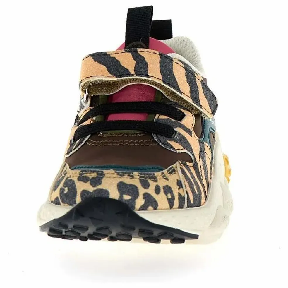 Baskets Yamano 3 Scratchs Jungle Pony et Nylon | Marron