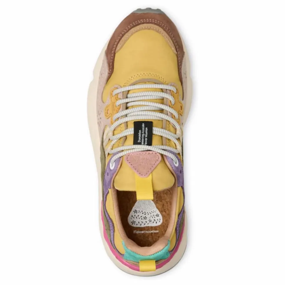 Baskets Yamano 3 Suède et Nylon | Jaune moutarde