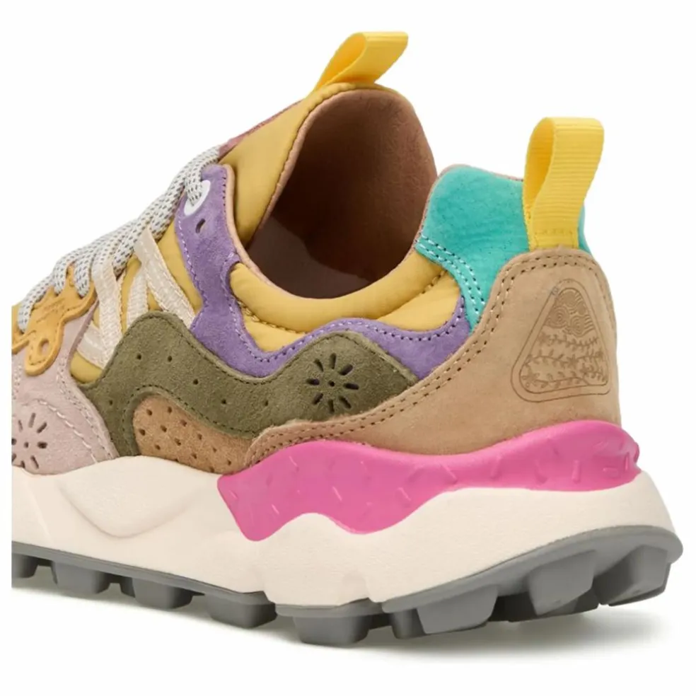 Baskets Yamano 3 Suède et Nylon | Jaune moutarde