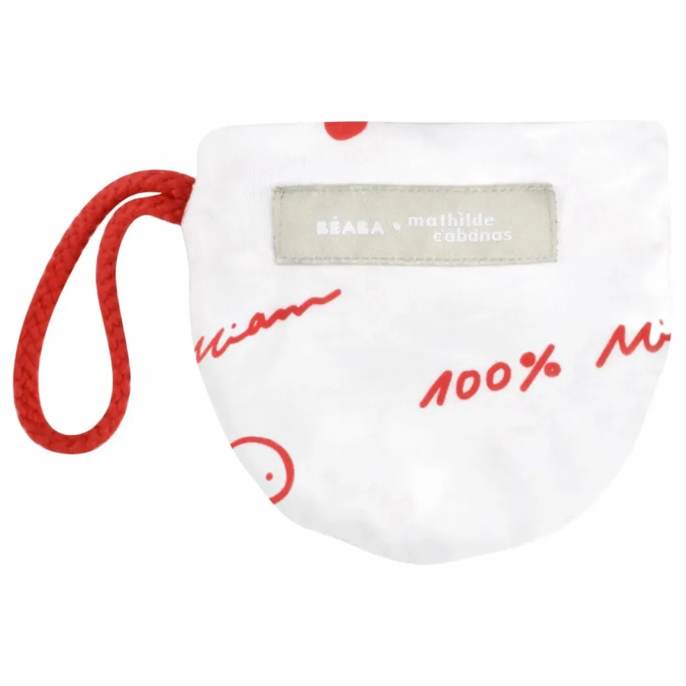 Bavoir en coton - Edition limitée Mathilde Cabanas | Rouge
