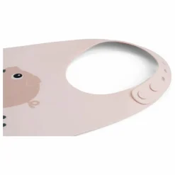 Bavoir en silicone Pigee | Rose