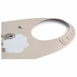 Bavoir en silicone Sheepy | Sable