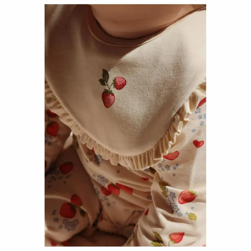 Bavoirs à volant en coton bio Marmalade - Set de 2 | Ecru