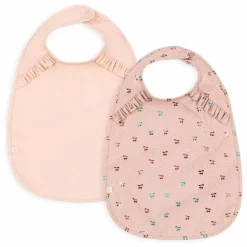 Bavoirs à volants Cherry - Set de 2 | Rose