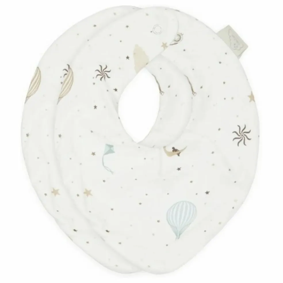 Bavoirs bandana Dreamland - Set de 2 | Bleu ciel