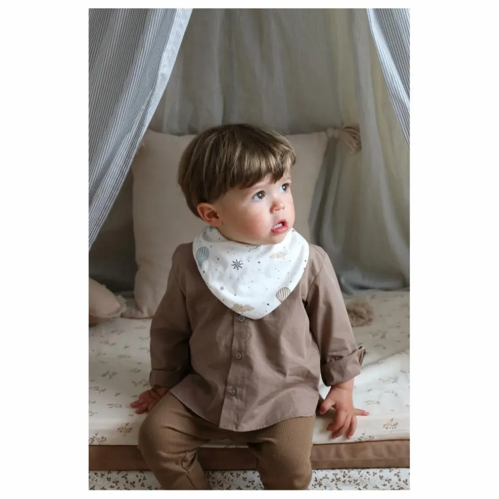 Bavoirs bandana Dreamland - Set de 2 | Bleu ciel