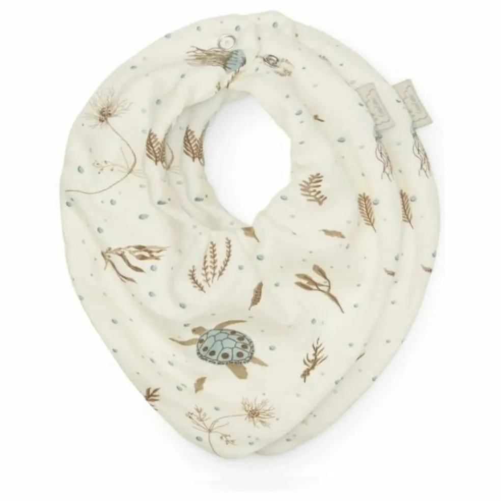 Bavoirs bandana Sea Garden - Set de 2 | Bleu