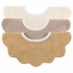 Bavoirs pétale en coton bio - Set de 3 | Bloom