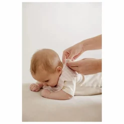 Bavoirs pétale Rosewater en coton bio - Set de 3 | Rose pâle