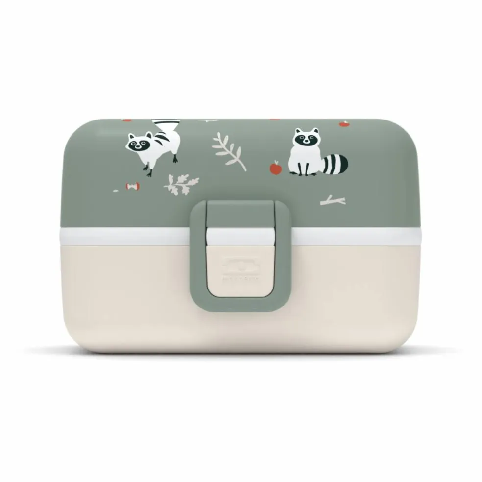 Bento enfant modulable 3 compartiments MB Tresor | Vert argile