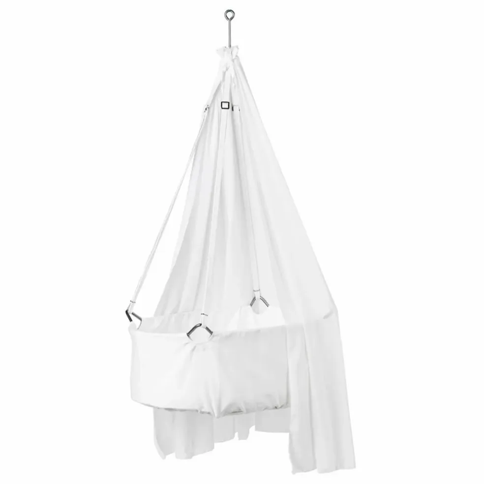 Berceau suspendu complet avec trépied 83x50 cm | Blanc