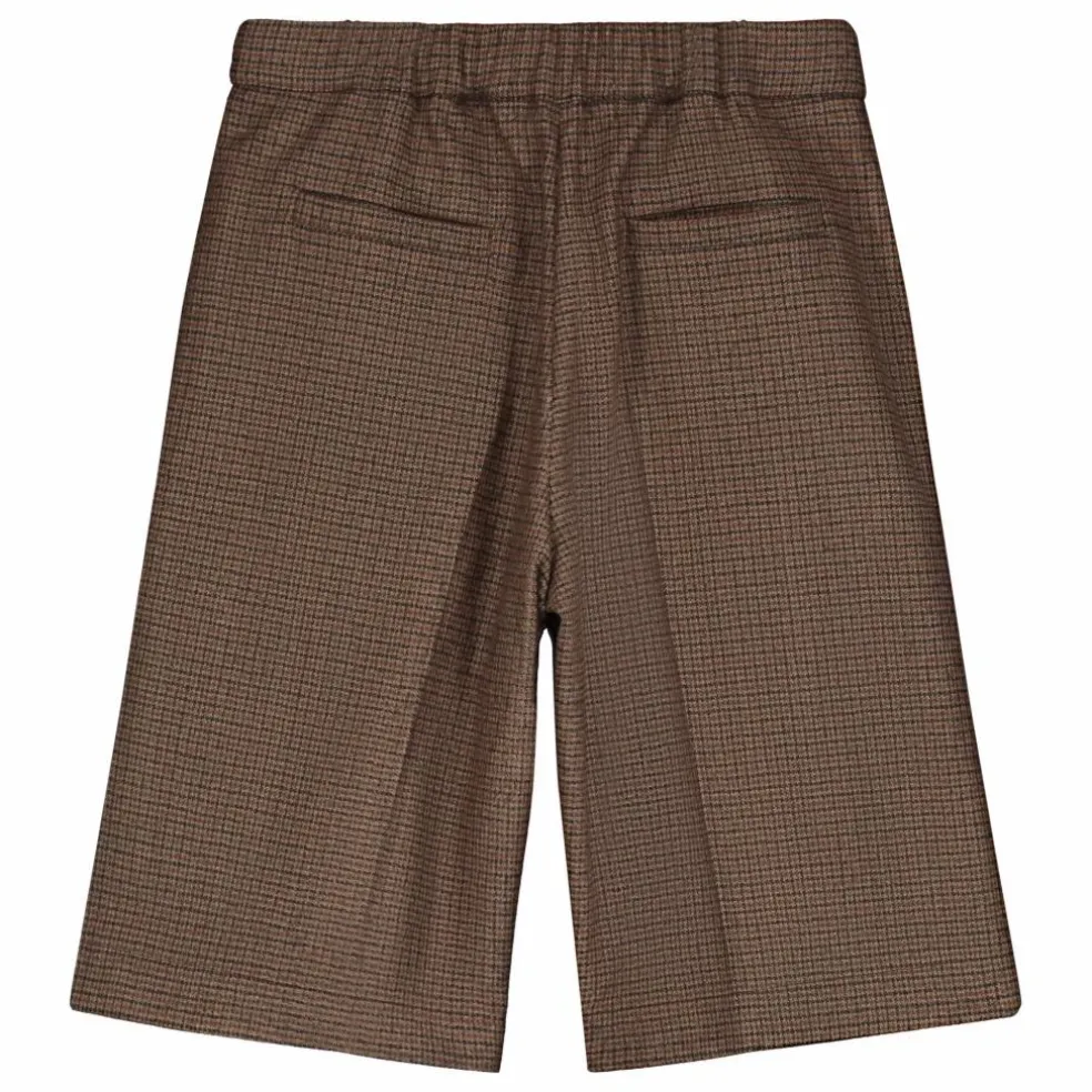 Bermuda Carreaux Laine | Marron