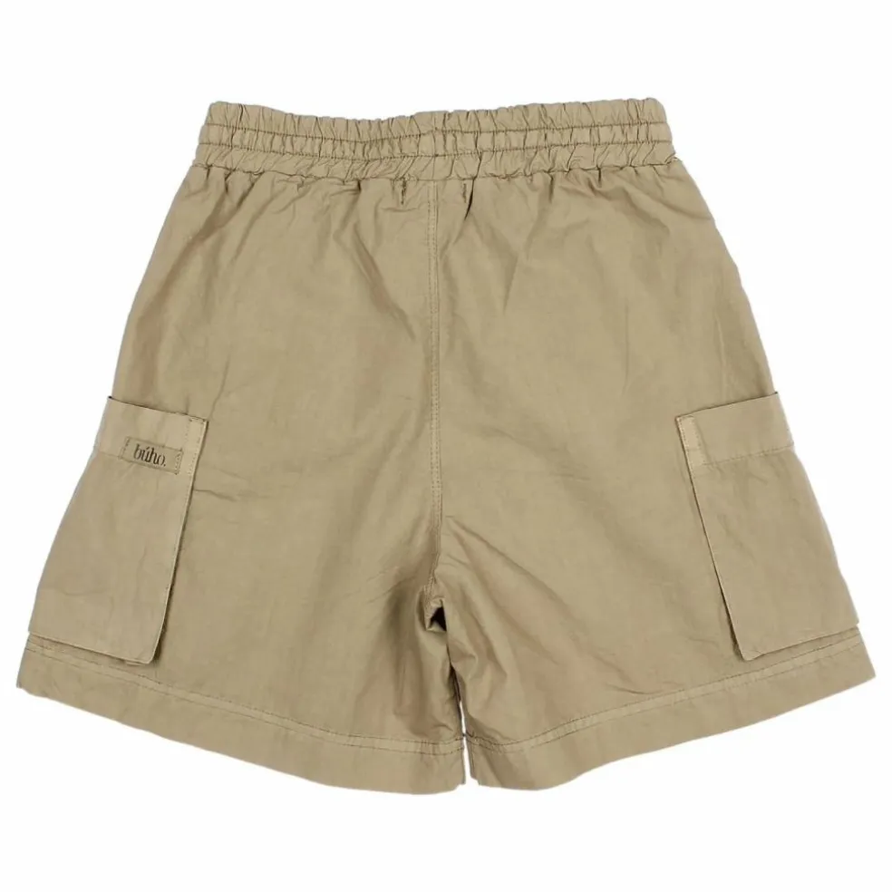 Bermuda Popeline Coton Bio | Vert kaki