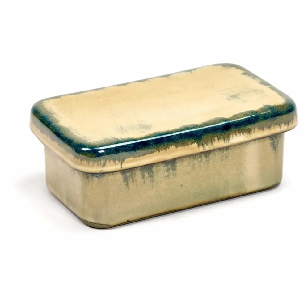 Beurrier rectangulaire terre de rêve | Beige