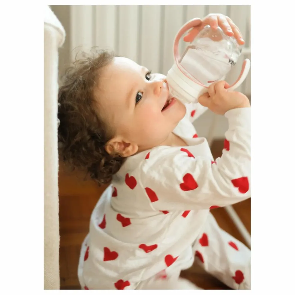Biberon d'apprentissage 2 en 1- 240 ml | Vieux Rose