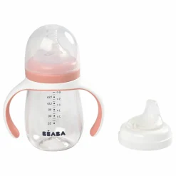 Biberon d'apprentissage 2 en 1- 240 ml | Vieux Rose